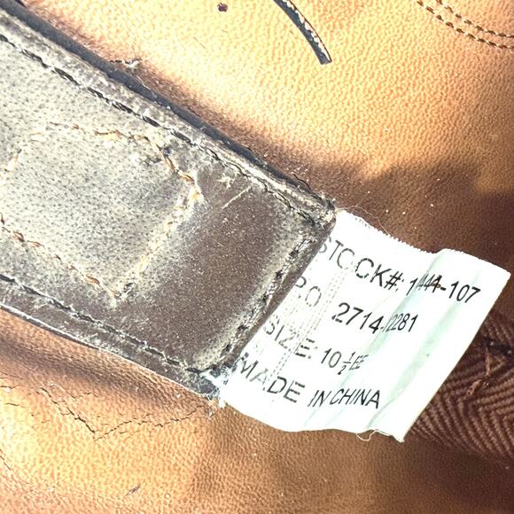 Guide Gear Distressed Brown Genuine Leather Western Cowboy Boots Shoes main image 6